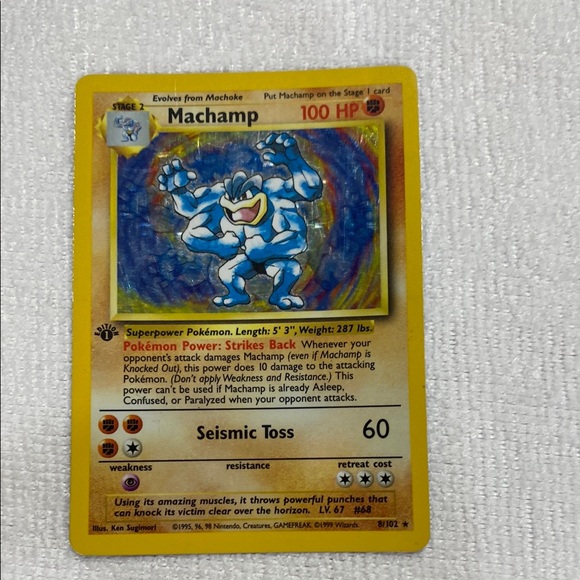 Machamp Pokmon Card - Holo